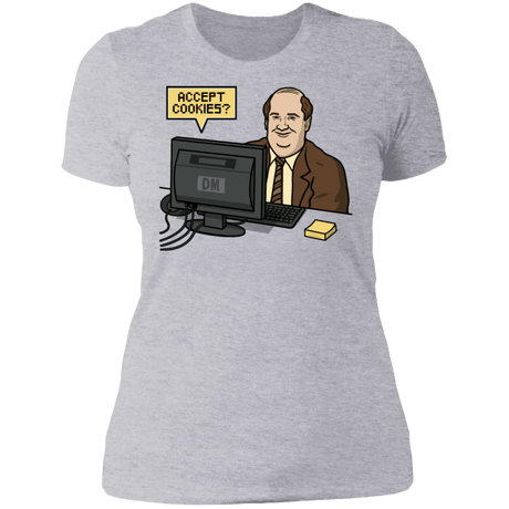 T-Shirts Heather Grey / S Cookies Acceptor Women's Premium T-Shirt