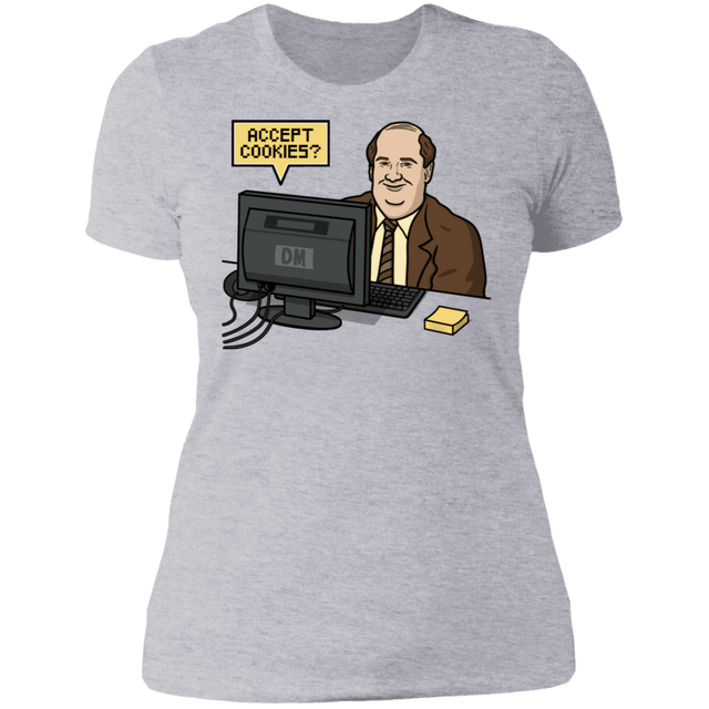 T-Shirts Heather Grey / S Cookies Acceptor Women's Premium T-Shirt