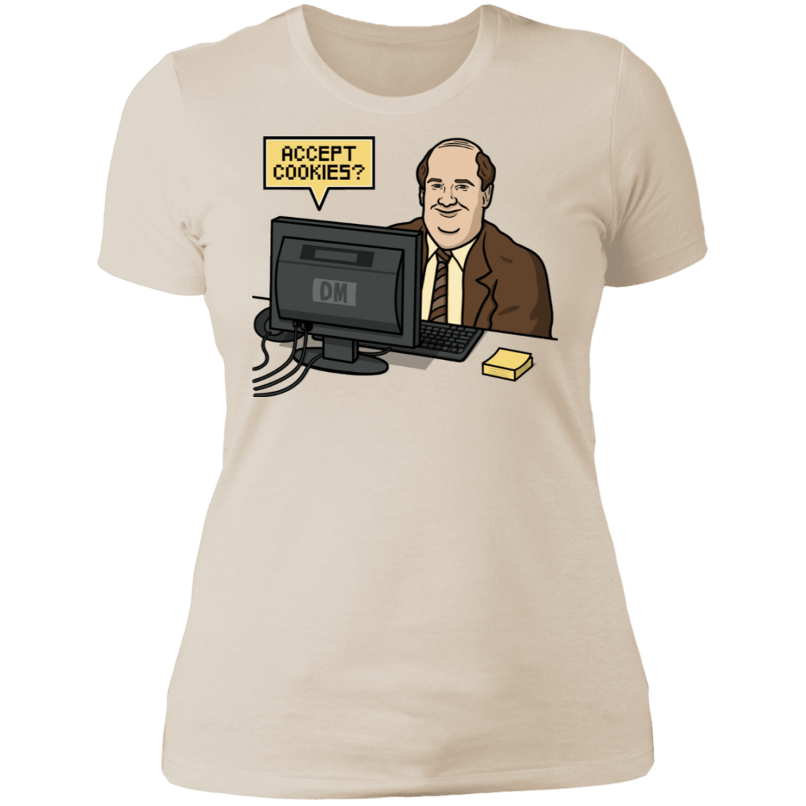 T-Shirts Ivory/ / S Cookies Acceptor Women's Premium T-Shirt