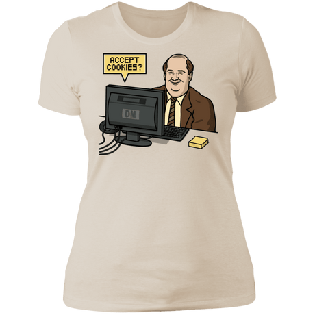 T-Shirts Ivory/ / S Cookies Acceptor Women's Premium T-Shirt