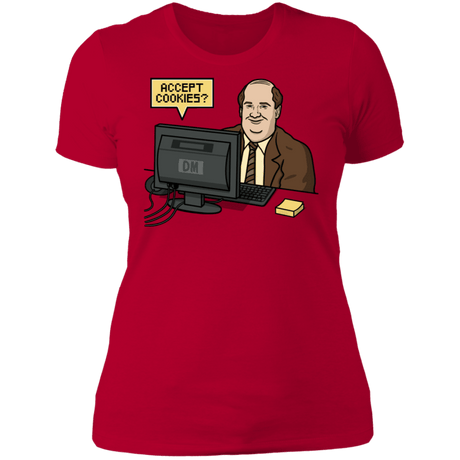 T-Shirts Red / S Cookies Acceptor Women's Premium T-Shirt