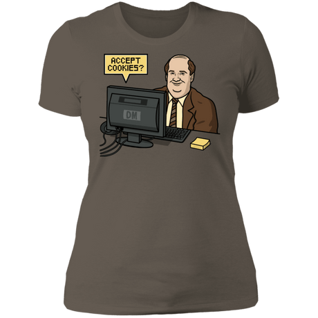 T-Shirts Warm Grey / S Cookies Acceptor Women's Premium T-Shirt