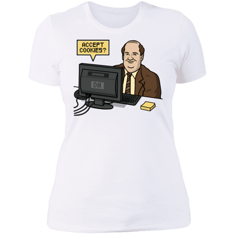 T-Shirts White / S Cookies Acceptor Women's Premium T-Shirt