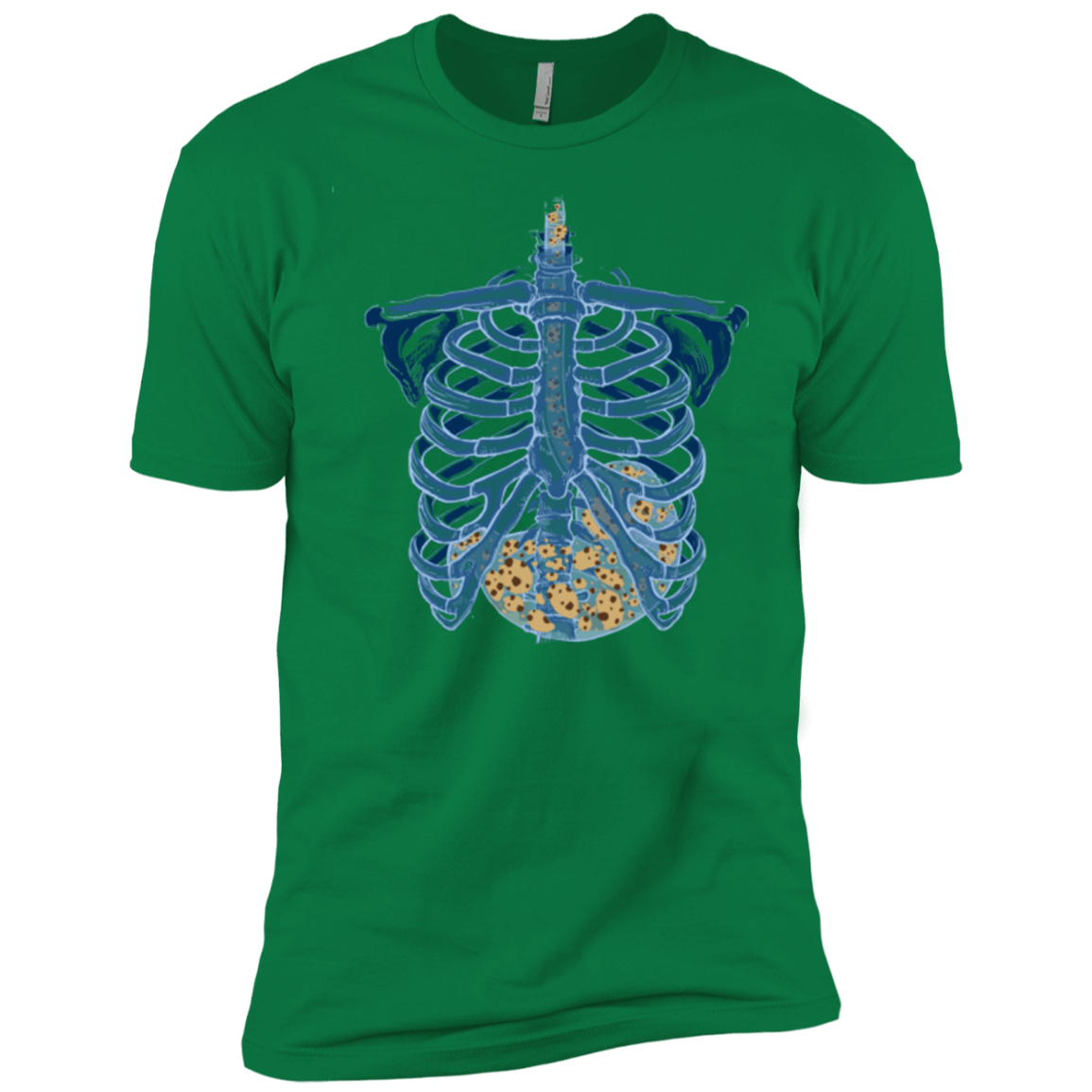 T-Shirts Kelly Green / X-Small Cookies all over Men's Premium T-Shirt