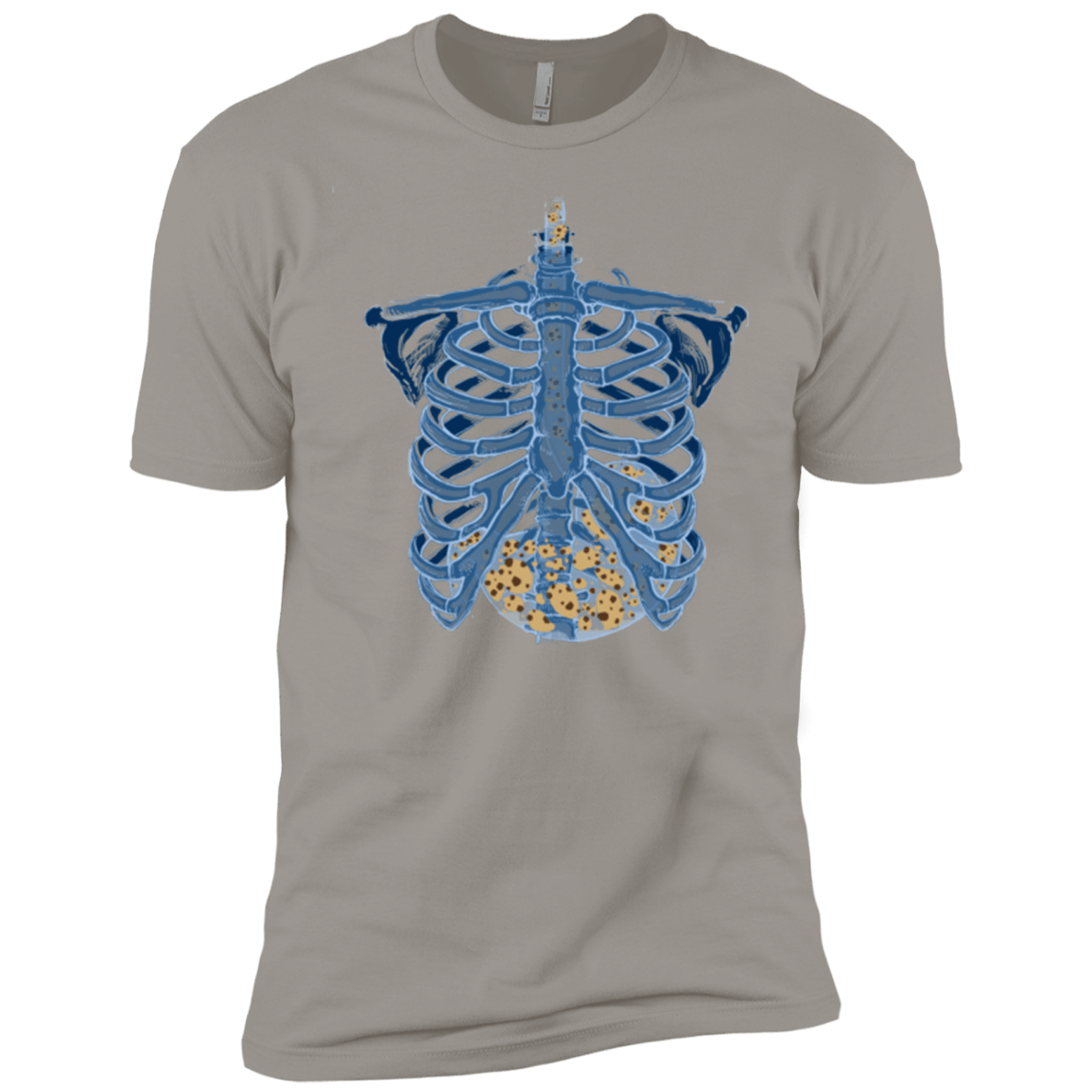 T-Shirts Light Grey / X-Small Cookies all over Men's Premium T-Shirt