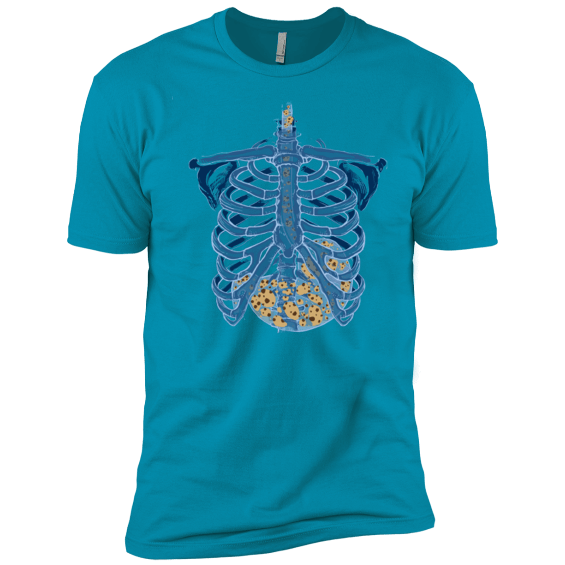 T-Shirts Turquoise / X-Small Cookies all over Men's Premium T-Shirt