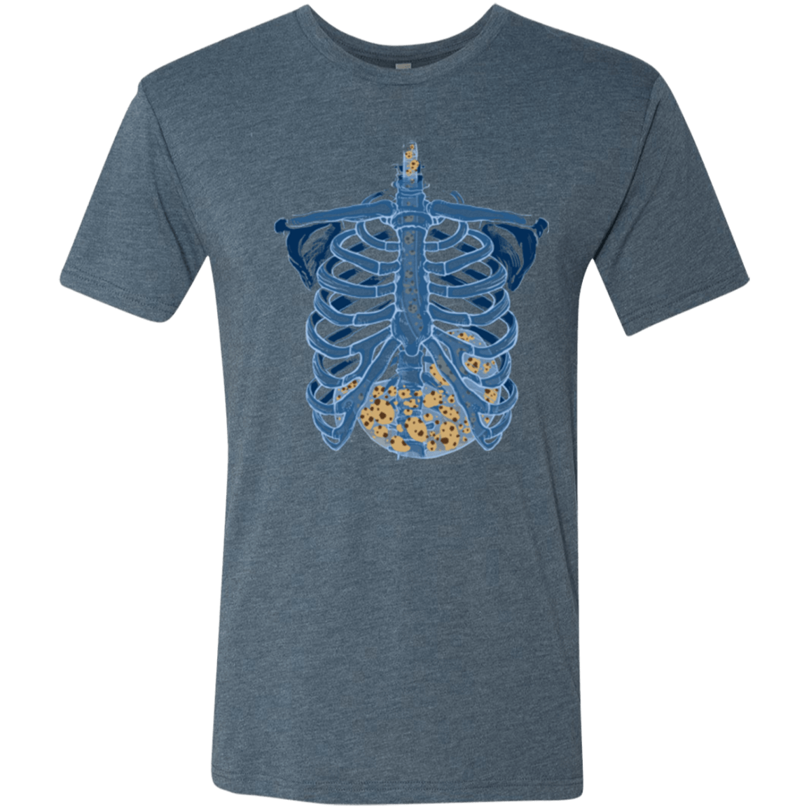 T-Shirts Indigo / Small Cookies all over Men's Triblend T-Shirt