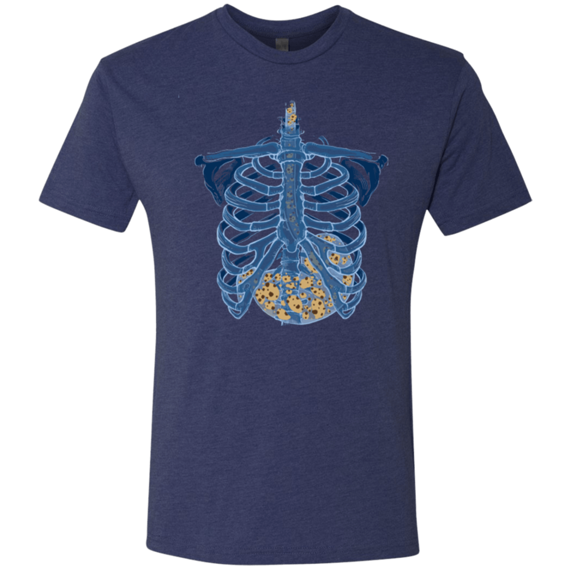 T-Shirts Vintage Navy / Small Cookies all over Men's Triblend T-Shirt