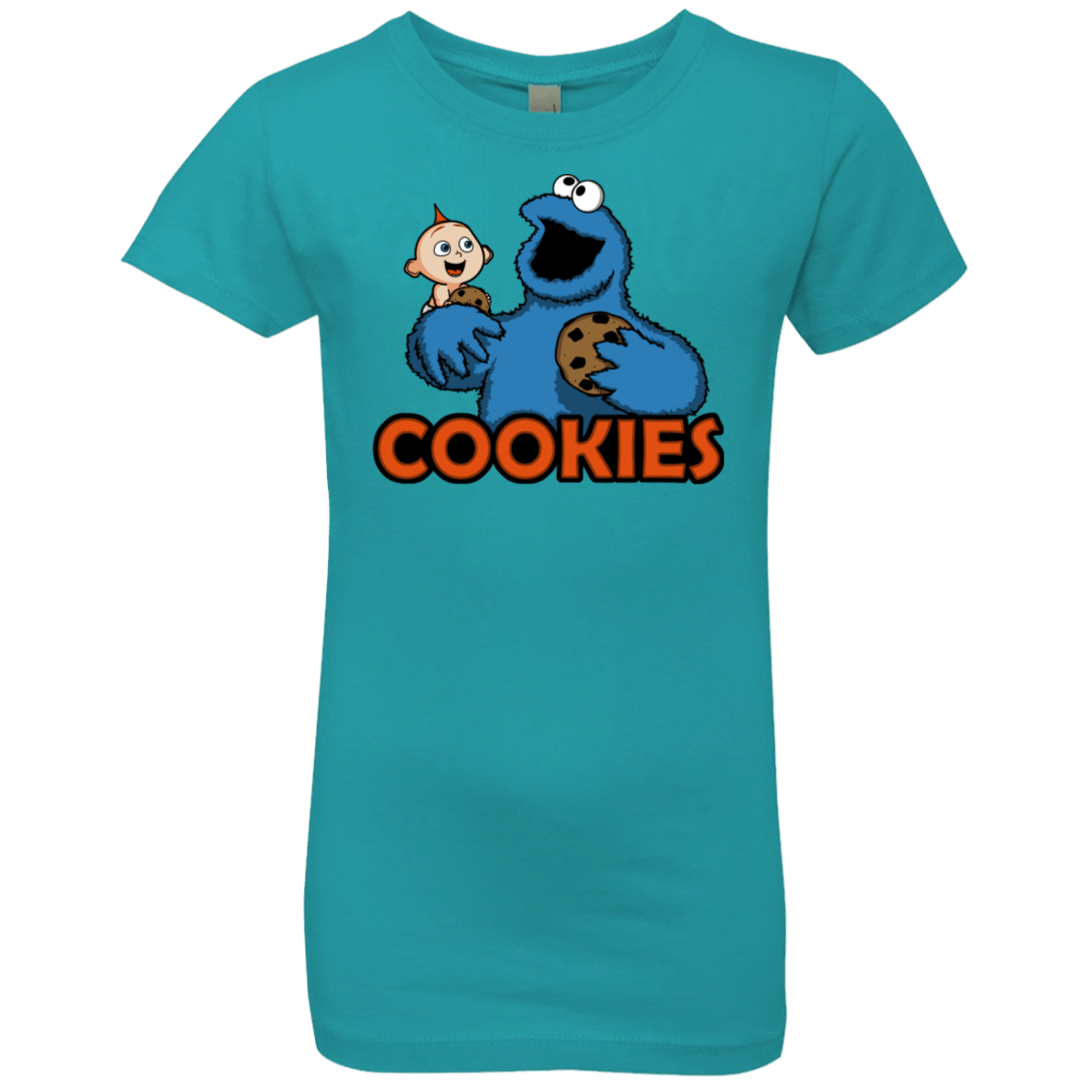 T-Shirts Tahiti Blue / YXS Cookies Girls Premium T-Shirt