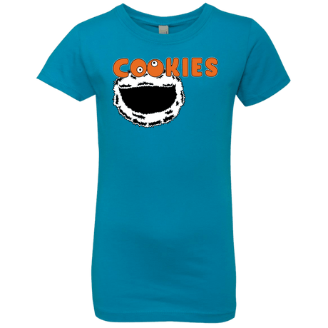T-Shirts Turquoise / YXS Cookies! Girls Premium T-Shirt