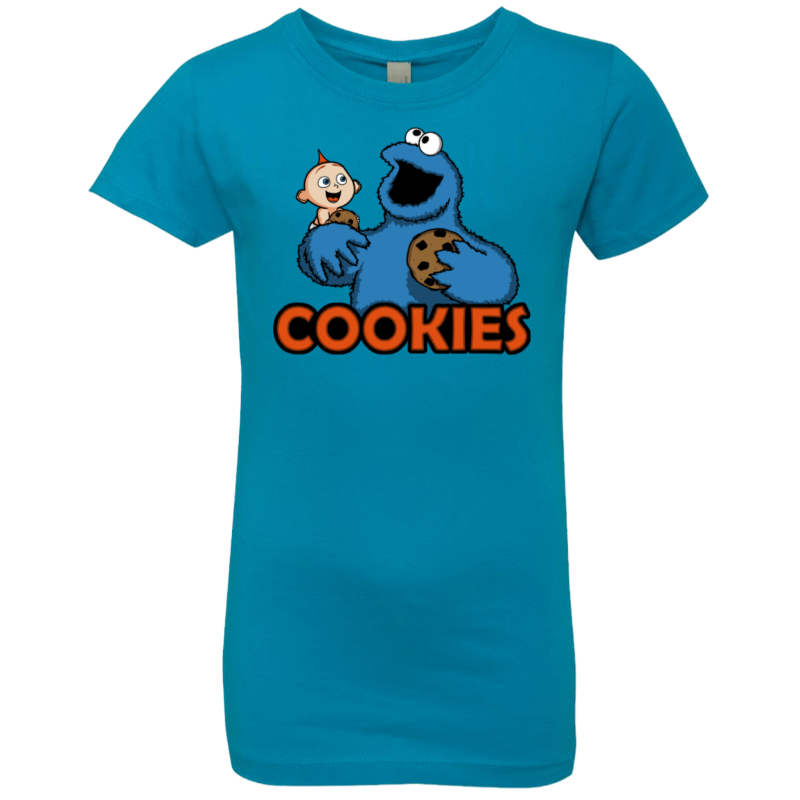 T-Shirts Turquoise / YXS Cookies Girls Premium T-Shirt