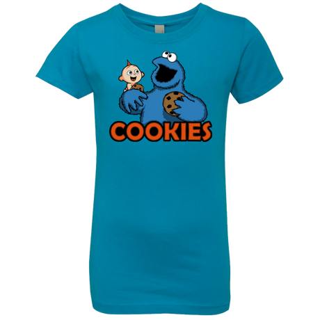 T-Shirts Turquoise / YXS Cookies Girls Premium T-Shirt