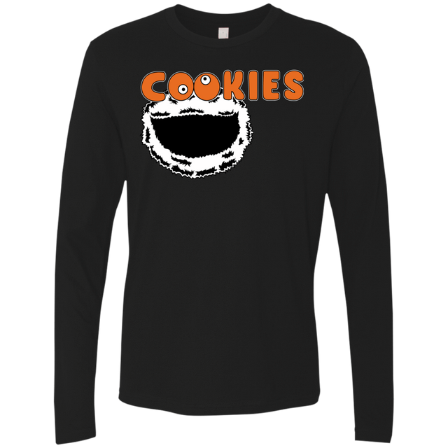 T-Shirts Black / S Cookies! Men's Premium Long Sleeve
