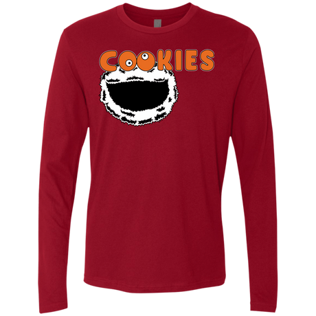 T-Shirts Cardinal / S Cookies! Men's Premium Long Sleeve