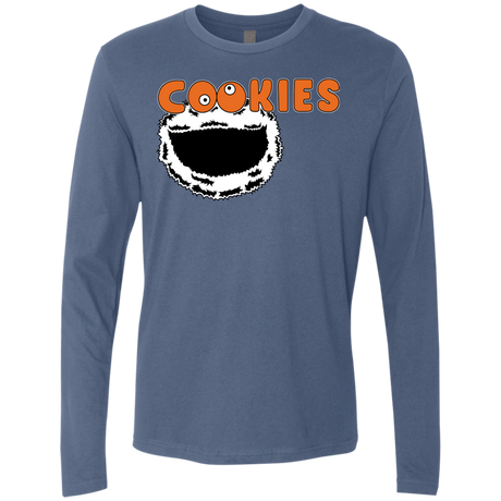 T-Shirts Indigo / S Cookies! Men's Premium Long Sleeve