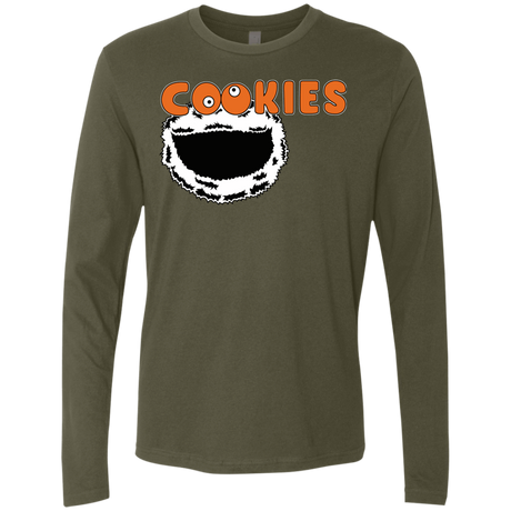 T-Shirts Military Green / S Cookies! Men's Premium Long Sleeve