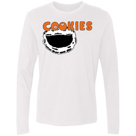 T-Shirts White / S Cookies! Men's Premium Long Sleeve