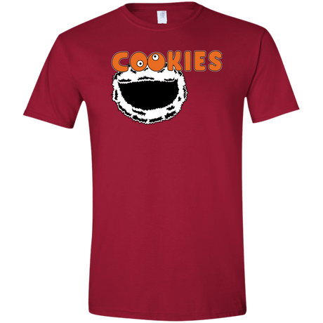 T-Shirts Cardinal Red / S Cookies! Men's Semi-Fitted Softstyle