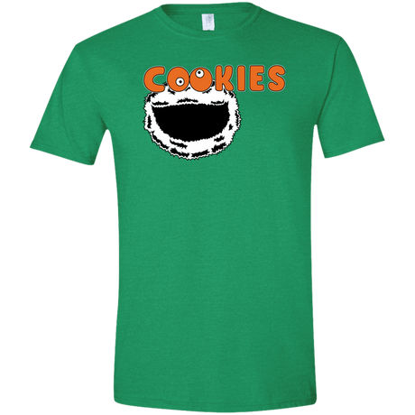 T-Shirts Heather Irish Green / S Cookies! Men's Semi-Fitted Softstyle