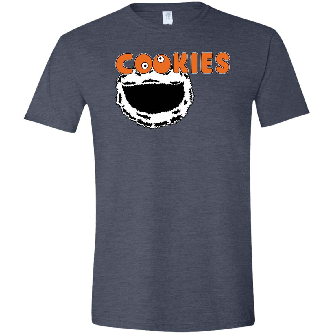 T-Shirts Heather Navy / S Cookies! Men's Semi-Fitted Softstyle