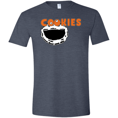 T-Shirts Heather Navy / S Cookies! Men's Semi-Fitted Softstyle