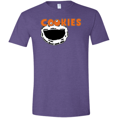 T-Shirts Heather Purple / S Cookies! Men's Semi-Fitted Softstyle