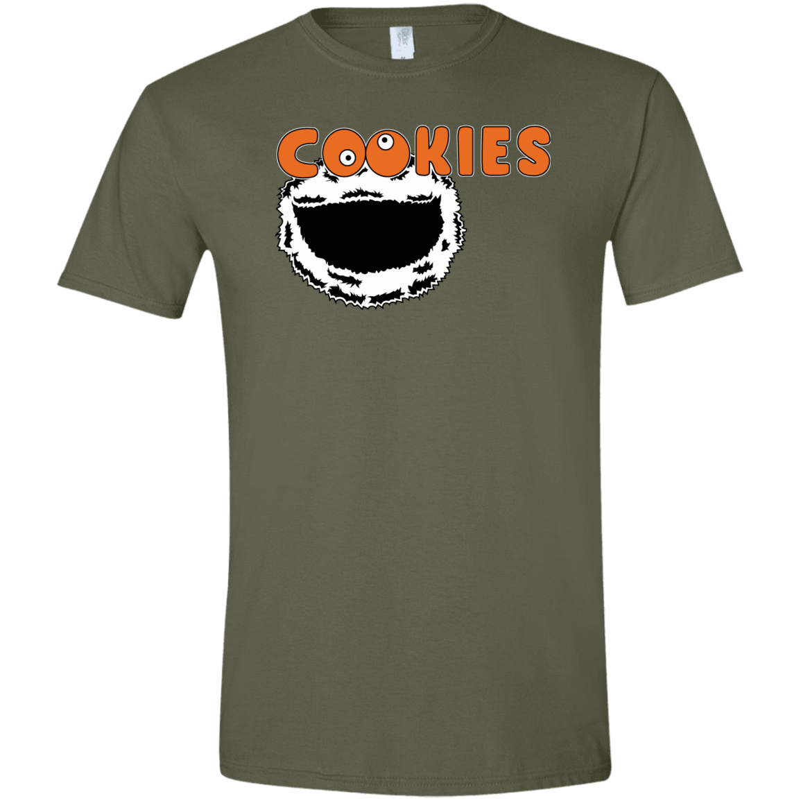 T-Shirts Military Green / S Cookies! Men's Semi-Fitted Softstyle