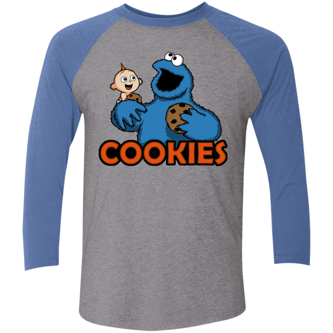 T-Shirts Premium Heather/Vintage Royal / X-Small Cookies Men's Triblend 3/4 Sleeve