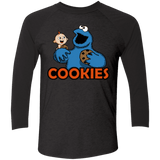 T-Shirts Vintage Black/Vintage Black / X-Small Cookies Men's Triblend 3/4 Sleeve