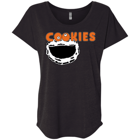 T-Shirts Vintage Black / X-Small Cookies! Triblend Dolman Sleeve