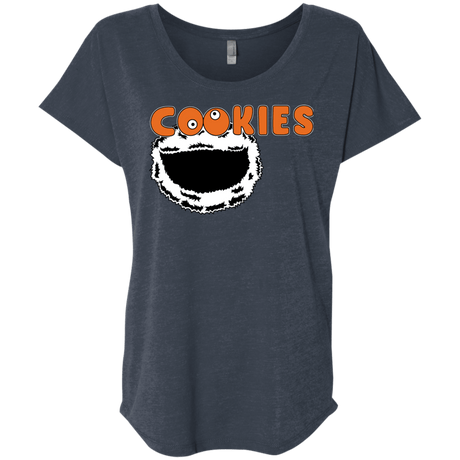 T-Shirts Vintage Navy / X-Small Cookies! Triblend Dolman Sleeve