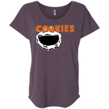T-Shirts Vintage Purple / X-Small Cookies! Triblend Dolman Sleeve