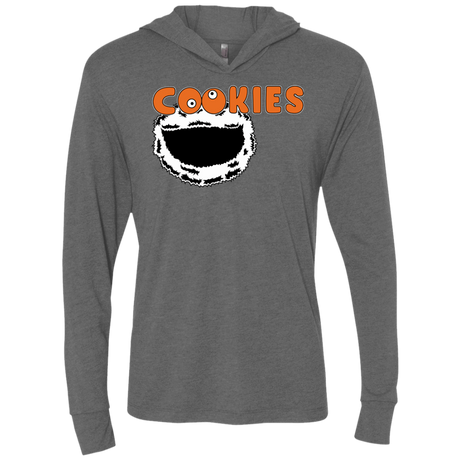 T-Shirts Premium Heather / X-Small Cookies! Triblend Long Sleeve Hoodie Tee