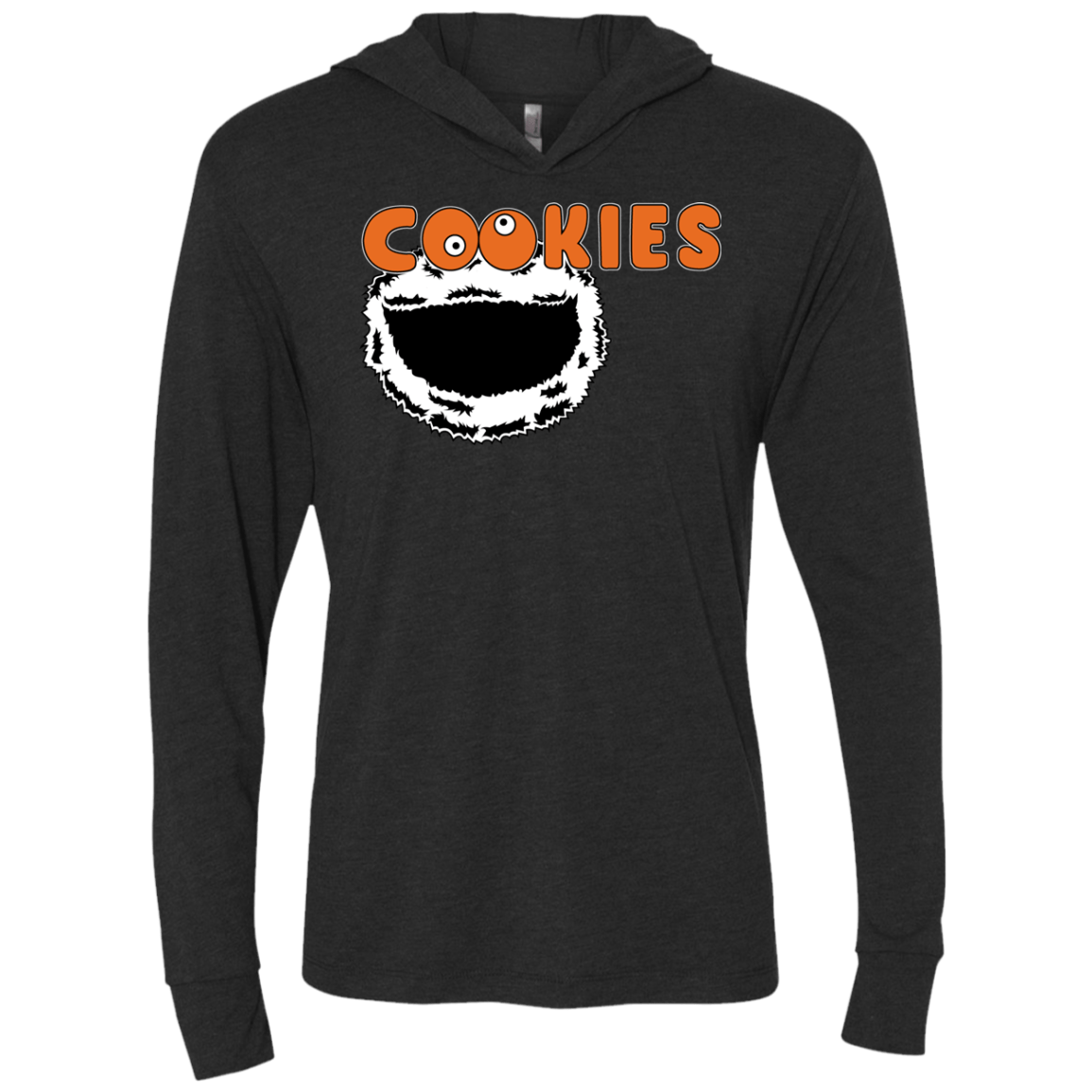 T-Shirts Vintage Black / X-Small Cookies! Triblend Long Sleeve Hoodie Tee