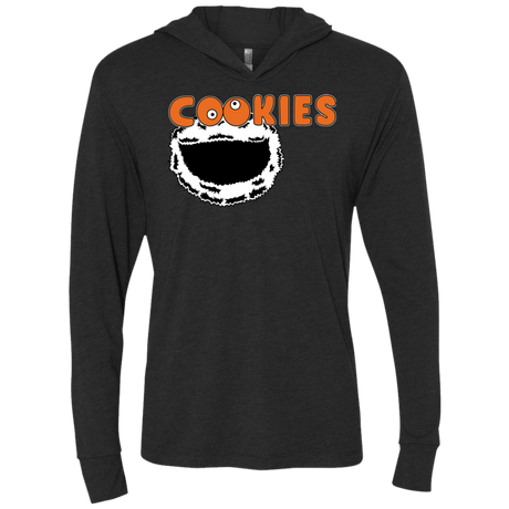 T-Shirts Vintage Black / X-Small Cookies! Triblend Long Sleeve Hoodie Tee