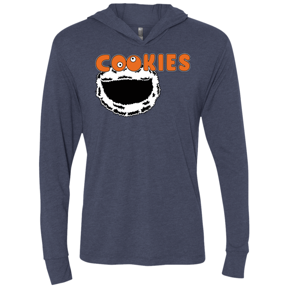 T-Shirts Vintage Navy / X-Small Cookies! Triblend Long Sleeve Hoodie Tee
