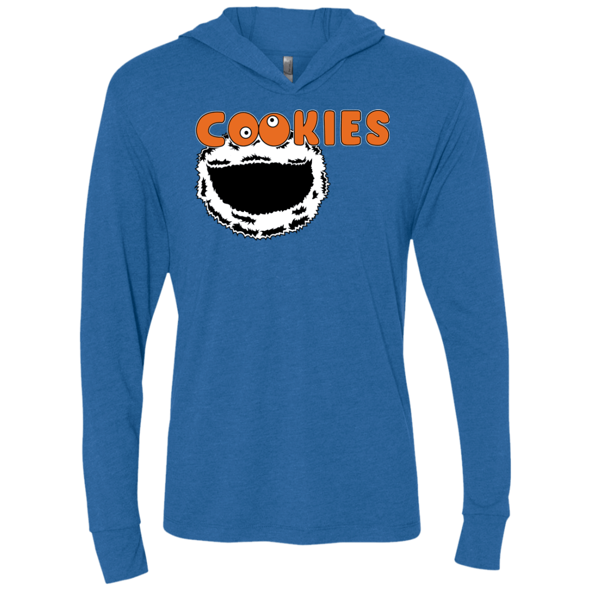 T-Shirts Vintage Royal / X-Small Cookies! Triblend Long Sleeve Hoodie Tee