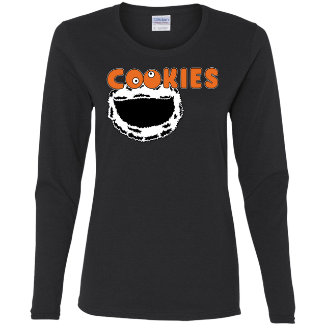 T-Shirts Black / S Cookies! Women's Long Sleeve T-Shirt