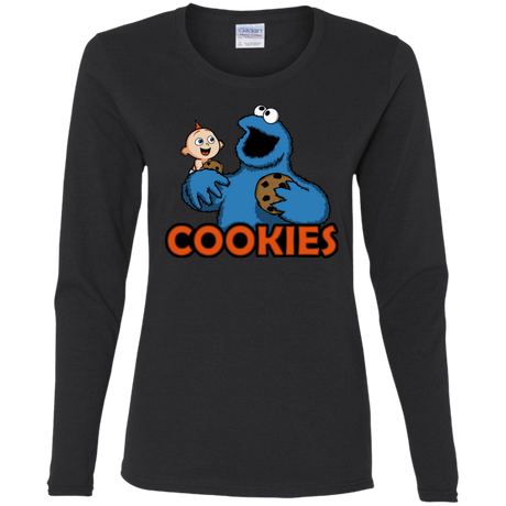 T-Shirts Black / S Cookies Women's Long Sleeve T-Shirt