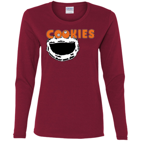 T-Shirts Cardinal / S Cookies! Women's Long Sleeve T-Shirt