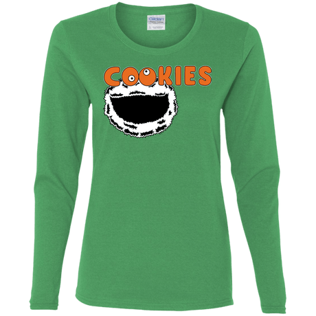 T-Shirts Irish Green / S Cookies! Women's Long Sleeve T-Shirt