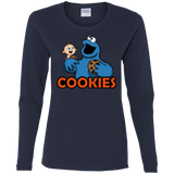 T-Shirts Navy / S Cookies Women's Long Sleeve T-Shirt