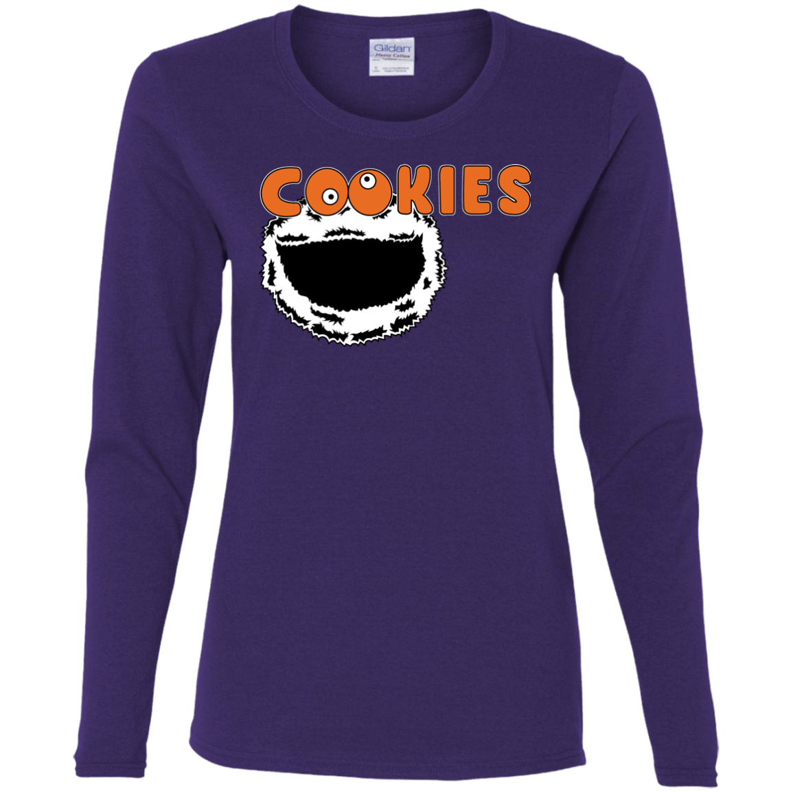 T-Shirts Purple / S Cookies! Women's Long Sleeve T-Shirt