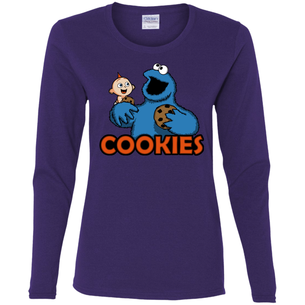 T-Shirts Purple / S Cookies Women's Long Sleeve T-Shirt