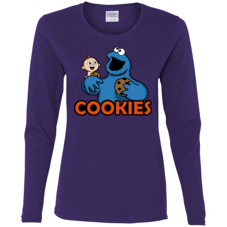 T-Shirts Purple / S Cookies Women's Long Sleeve T-Shirt