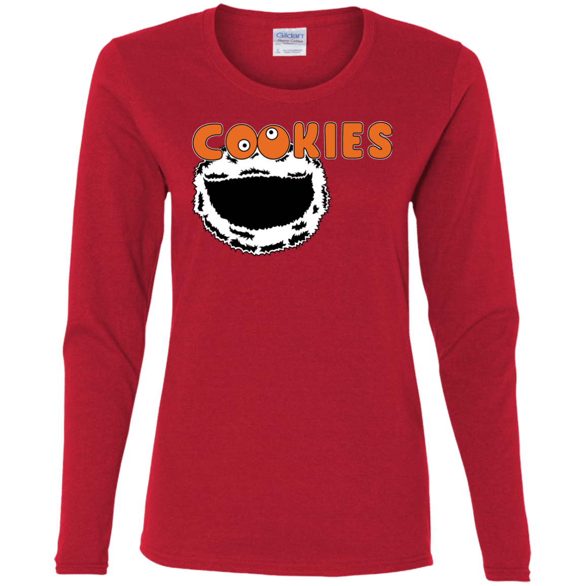 T-Shirts Red / S Cookies! Women's Long Sleeve T-Shirt