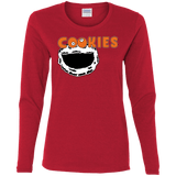 T-Shirts Red / S Cookies! Women's Long Sleeve T-Shirt