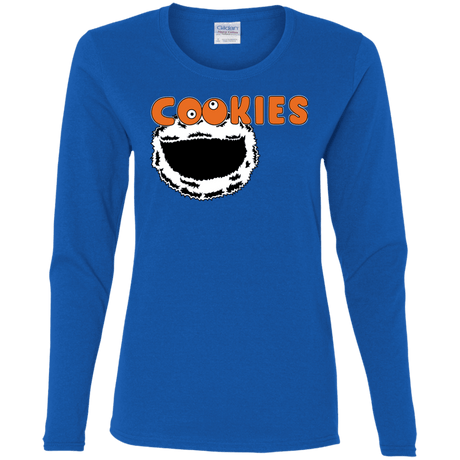 T-Shirts Royal / S Cookies! Women's Long Sleeve T-Shirt