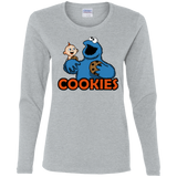 T-Shirts Sport Grey / S Cookies Women's Long Sleeve T-Shirt