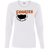 T-Shirts White / S Cookies! Women's Long Sleeve T-Shirt